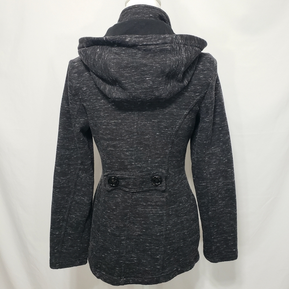 Sebby Gray Zip/Toggle Hooded Jacket Sz S/P - Picture 5 of 8